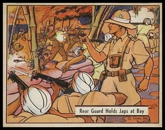 12 Rear Guard Holds Japs At Bay